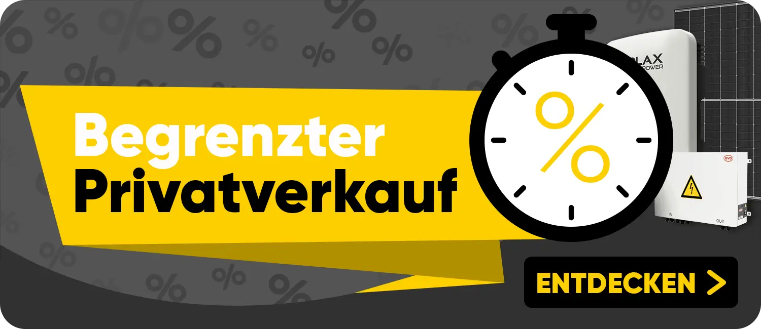 Privatverkauf von Solarmodulen